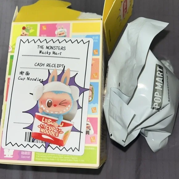 Pop Mart Labubu The Monsters Wacky Mart Series Cup Noodles Figure - Picture 2 of 7